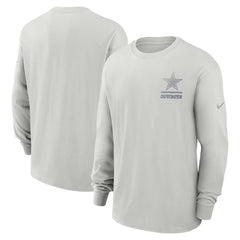 Dallas Cowboys Essential Heavy Max90 Long Sleeve T-Shirt Gray