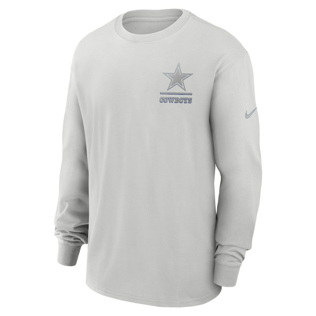 Dallas Cowboys Essential Heavy Max90 Long Sleeve T-Shirt Gray