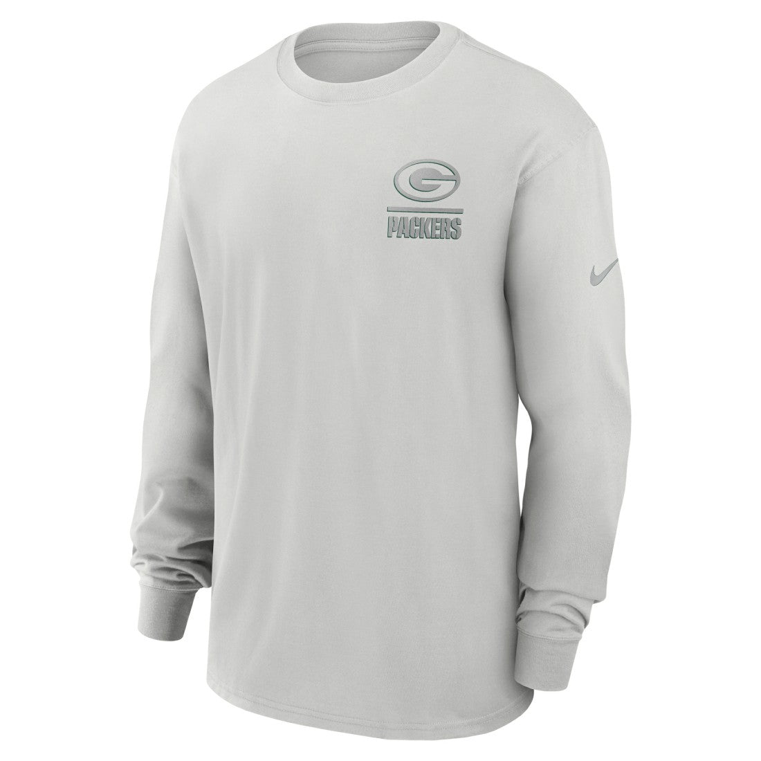 Green Bay Packers Essential Heavy Max90 Long Sleeve T-Shirt Gray