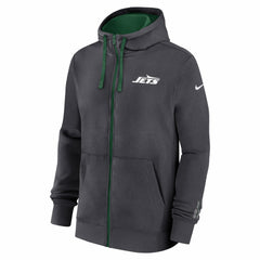 New York Jets Primetime Club Full-Zip Hoodie Anthracite