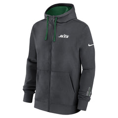 New York Jets Primetime Club Full-Zip Hoodie Anthracite