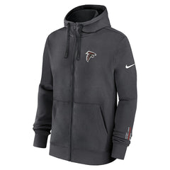 Atlanta Falcons Primetime Club Full-Zip Hoodie Anthracite