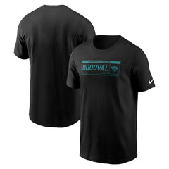 Jacksonville Jaguars Primetime Local Essential T-Shirt Black