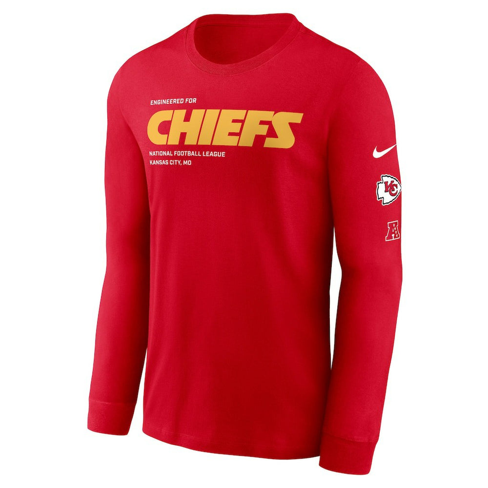 Kansas City Chiefs Play to Win Essential Long Sleeve T-Shirt Red