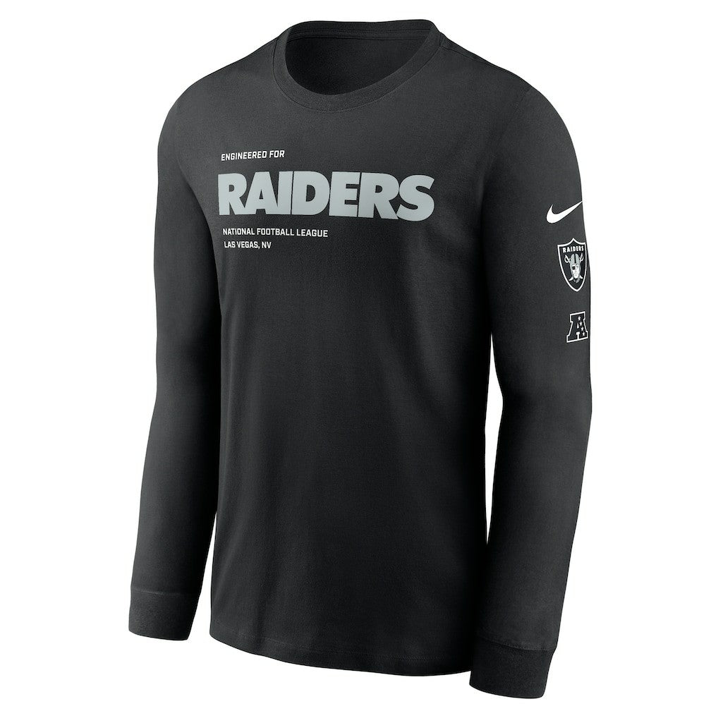 Las Vegas Raiders Play to Win Essential Long Sleeve T-Shirt Black