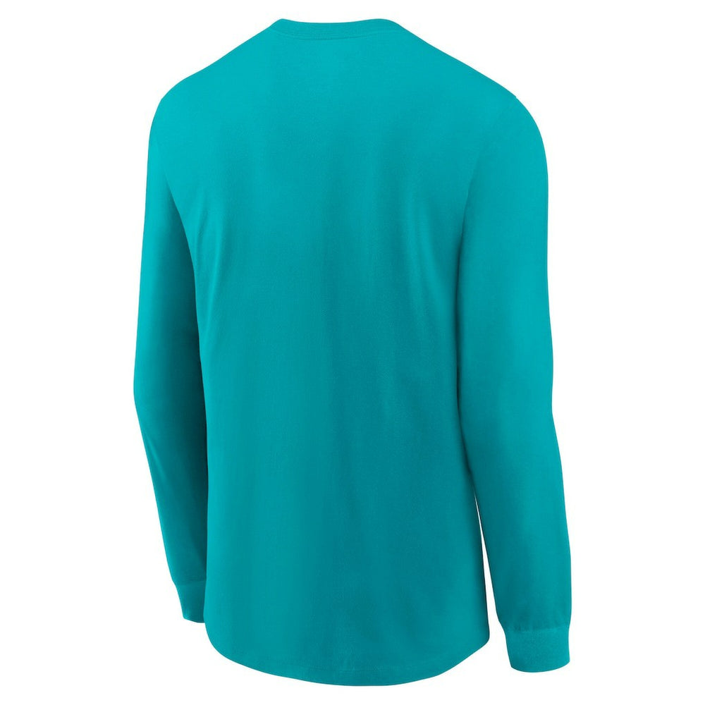 Miami Dolphins Play to Win Essential Long Sleeve T-Shirt Aqua