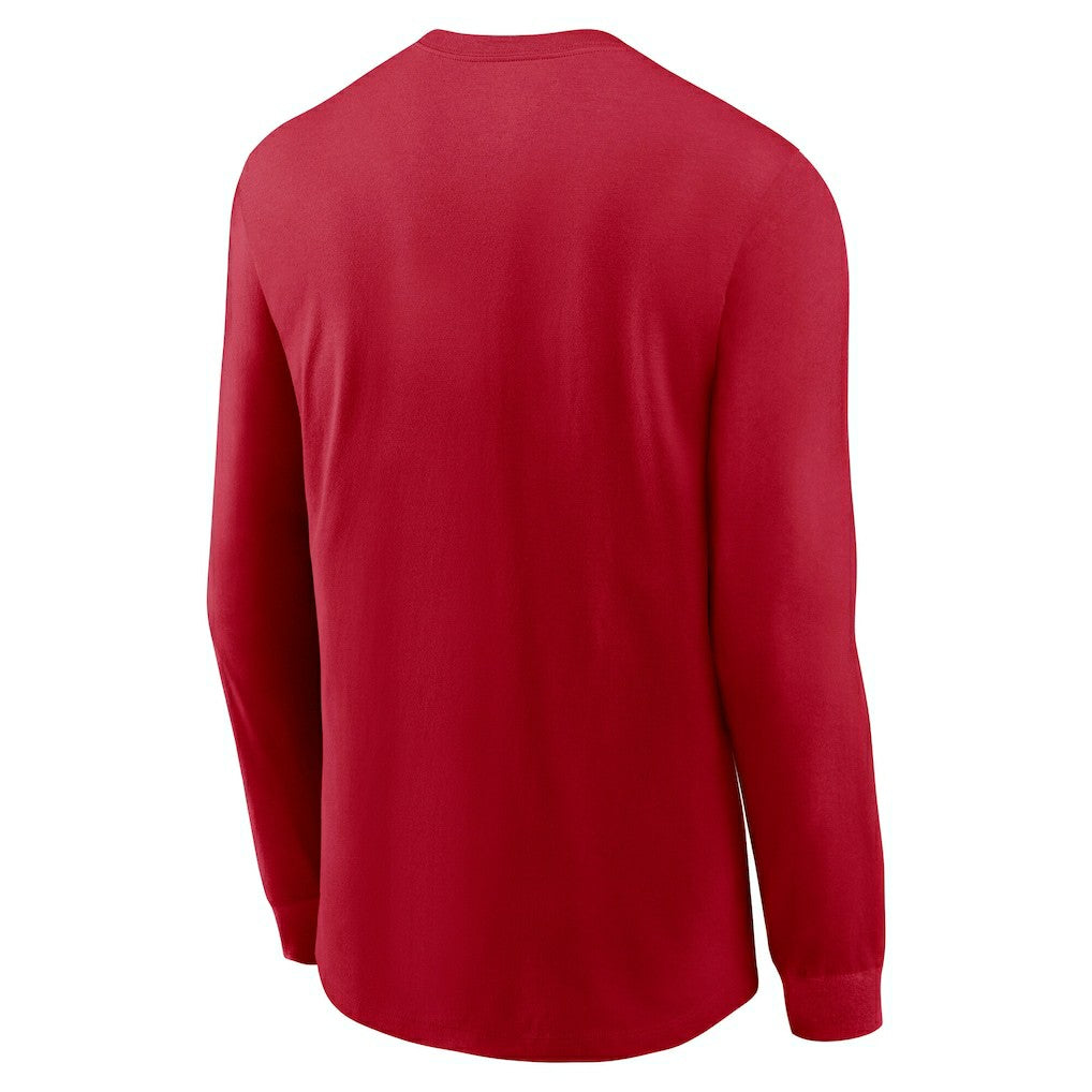 San Francisco 49ers Play to Win Essential Long Sleeve T-Shirt Scarlet