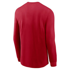 San Francisco 49ers Play to Win Essential Long Sleeve T-Shirt Scarlet