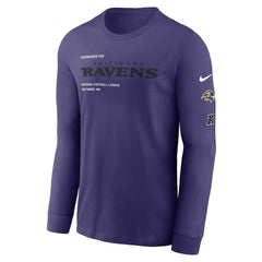 Baltimore Ravens Play to Win Essential Long Sleeve T-Shirt Purple