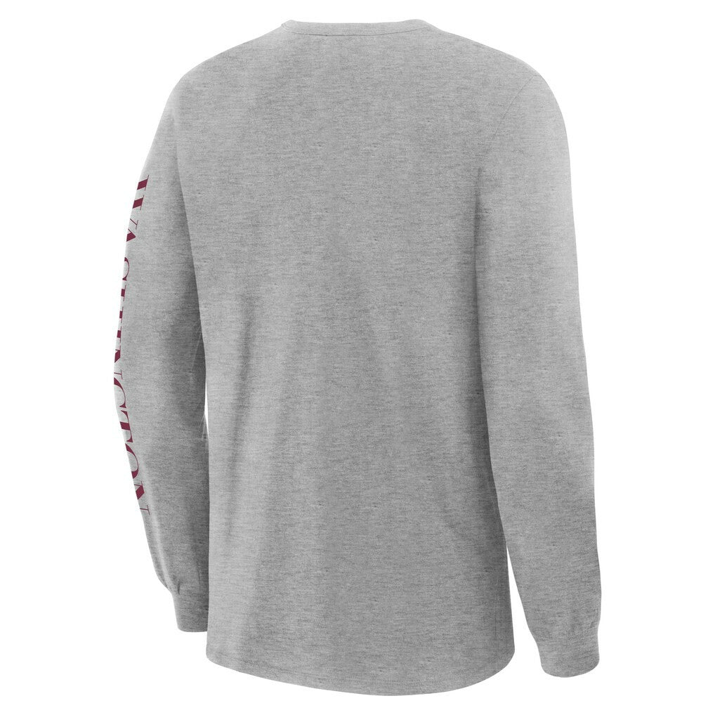Washington Commanders Hometown Sweep Legacy Long Sleeve T-Shirt Heather Gray