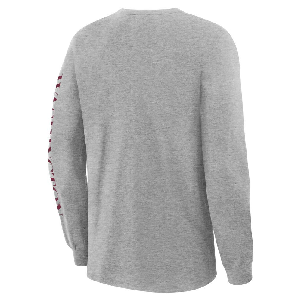 Washington Commanders Hometown Sweep Legacy Long Sleeve T-Shirt Heather Gray