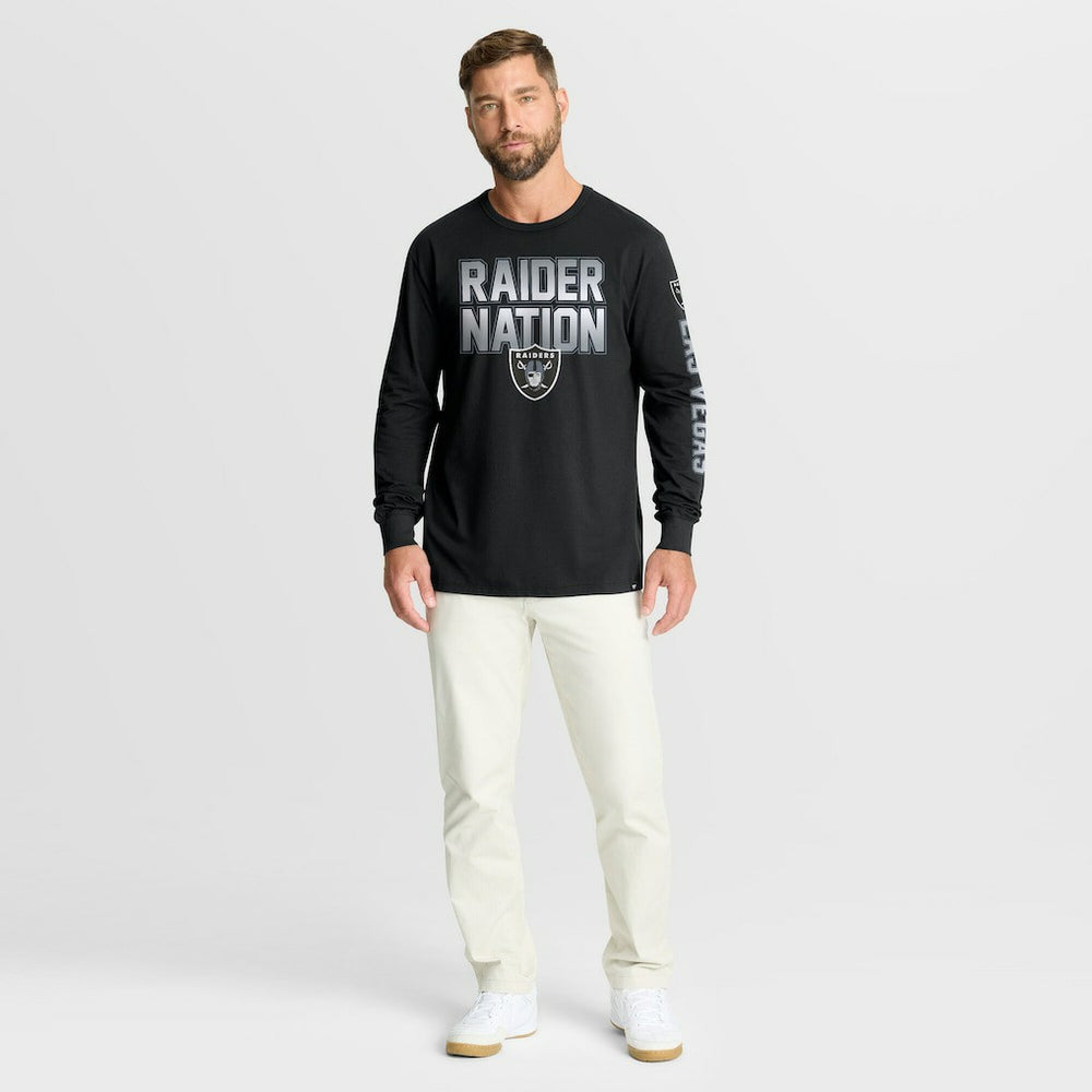 Las Vegas Raiders Hometown Sweep Legacy Long Sleeve T-Shirt Black