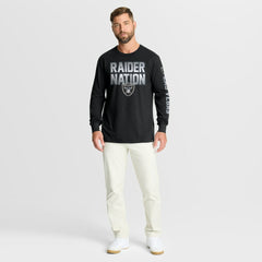 Las Vegas Raiders Hometown Sweep Legacy Long Sleeve T-Shirt Black