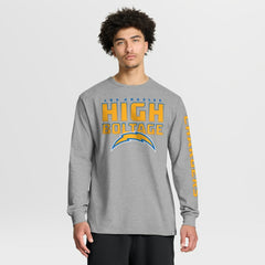 Los Angeles Chargers Hometown Sweep Legacy Long Sleeve T-Shirt Heather Gray