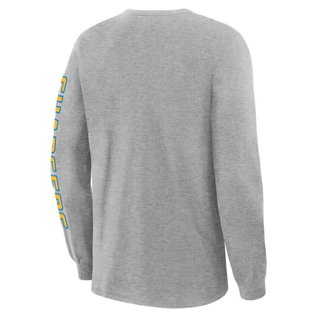 Los Angeles Chargers Hometown Sweep Legacy Long Sleeve T-Shirt Heather Gray