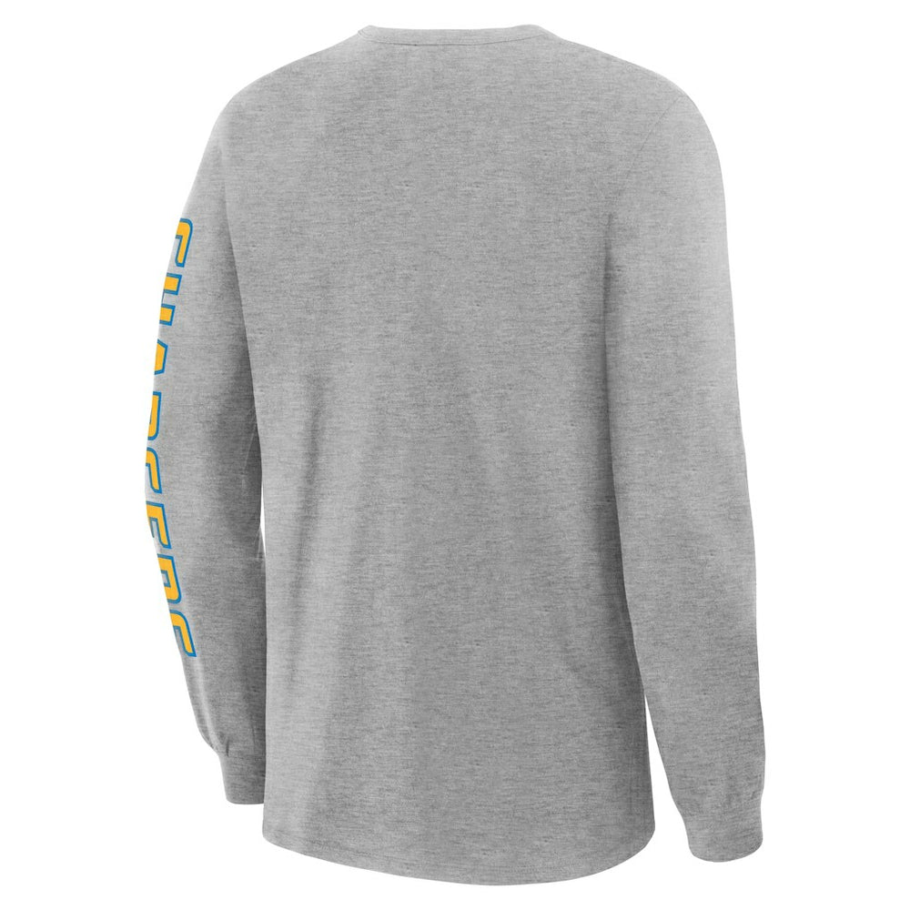 Los Angeles Chargers Hometown Sweep Legacy Long Sleeve T-Shirt Heather Gray