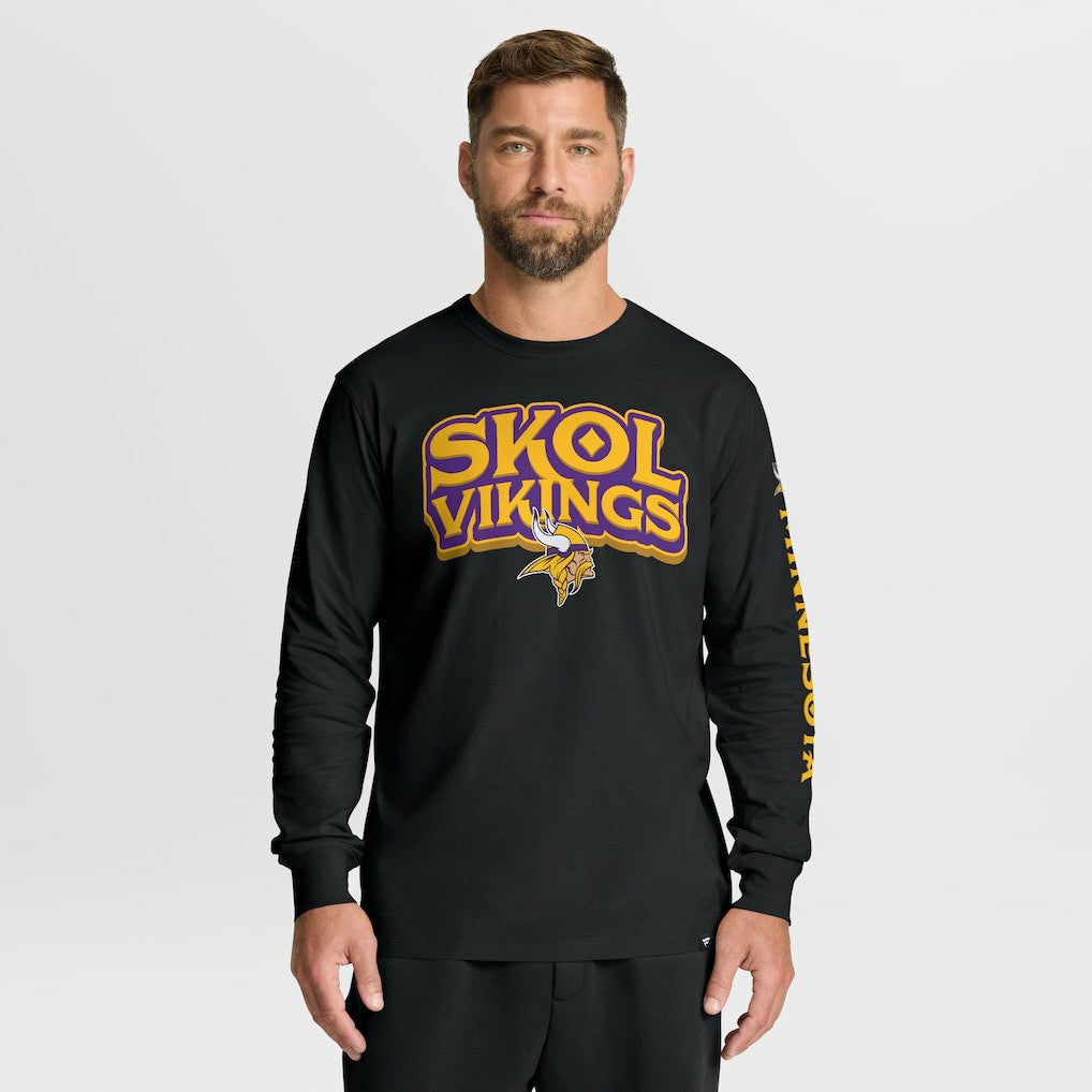 Minnesota Vikings Hometown Sweep Legacy Long Sleeve T-Shirt Black