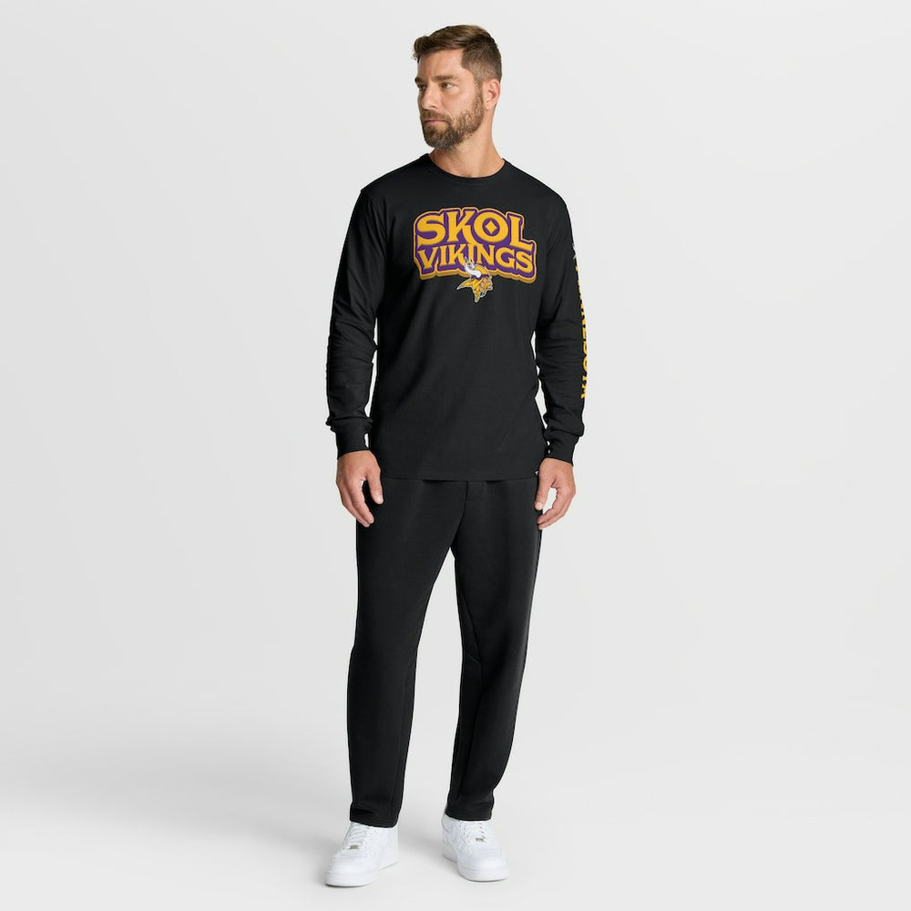Minnesota Vikings Hometown Sweep Legacy Long Sleeve T-Shirt Black