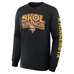 Minnesota Vikings Hometown Sweep Legacy Long Sleeve T-Shirt Black