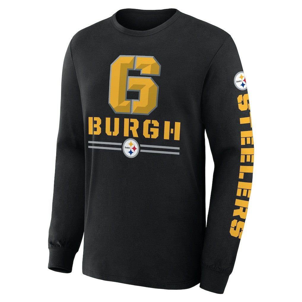 Pittsburgh Steelers Hometown Sweep Legacy Long Sleeve T-Shirt Black