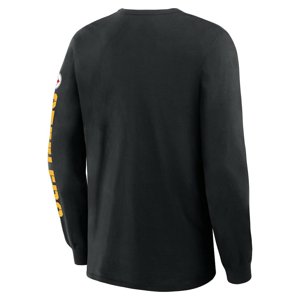 Pittsburgh Steelers Hometown Sweep Legacy Long Sleeve T-Shirt Black