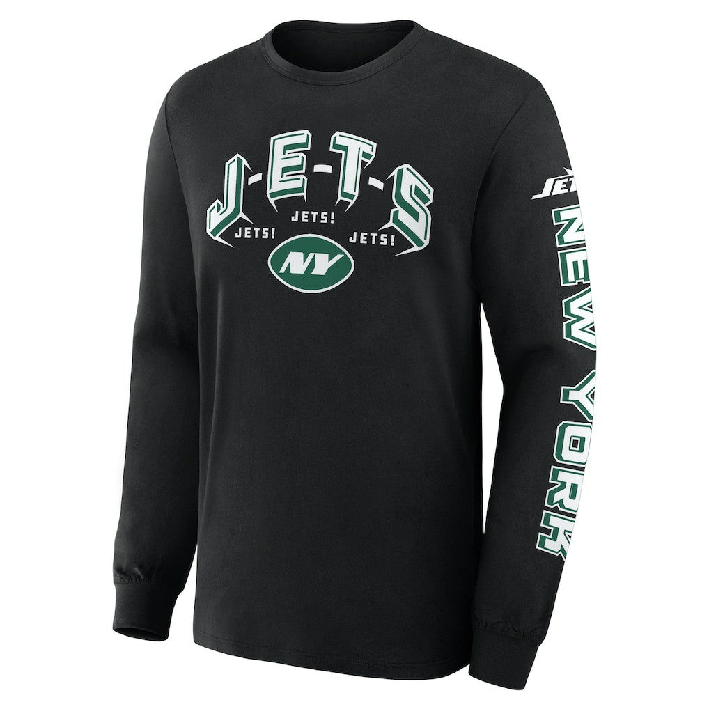 New York Jets Hometown Sweep Legacy Long Sleeve T-Shirt Black