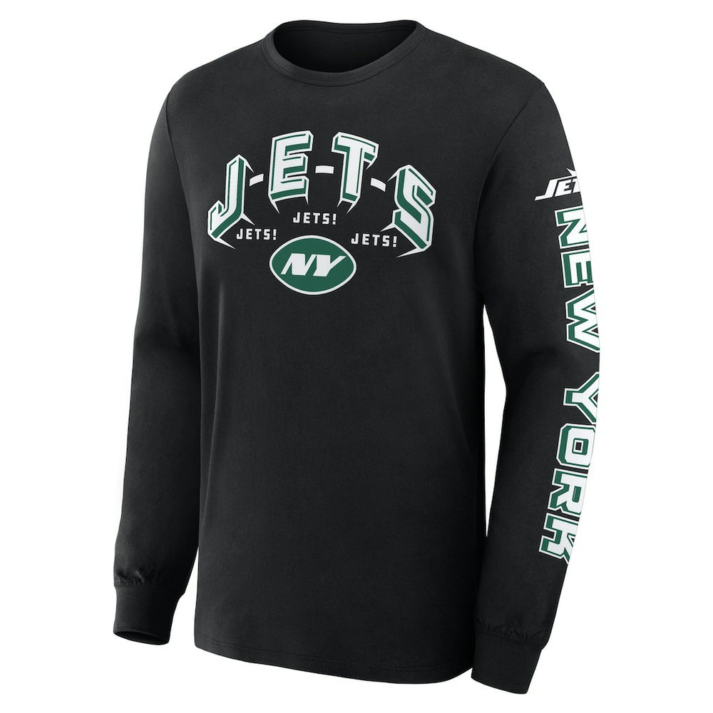 New York Jets Hometown Sweep Legacy Long Sleeve T-Shirt Black