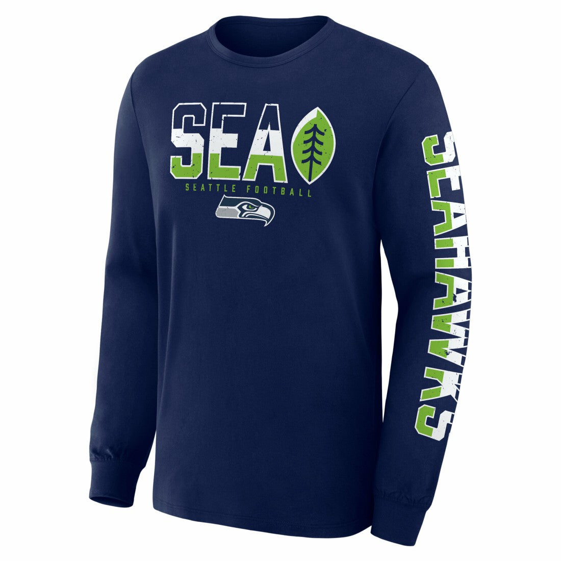 Seattle Seahawks Hometown Sweep Legacy Long Sleeve T-Shirt College Navy