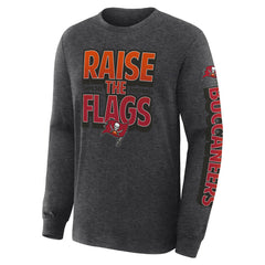 Tampa Bay Buccaneers Hometown Sweep Legacy Long Sleeve T-Shirt Heather Charcoal