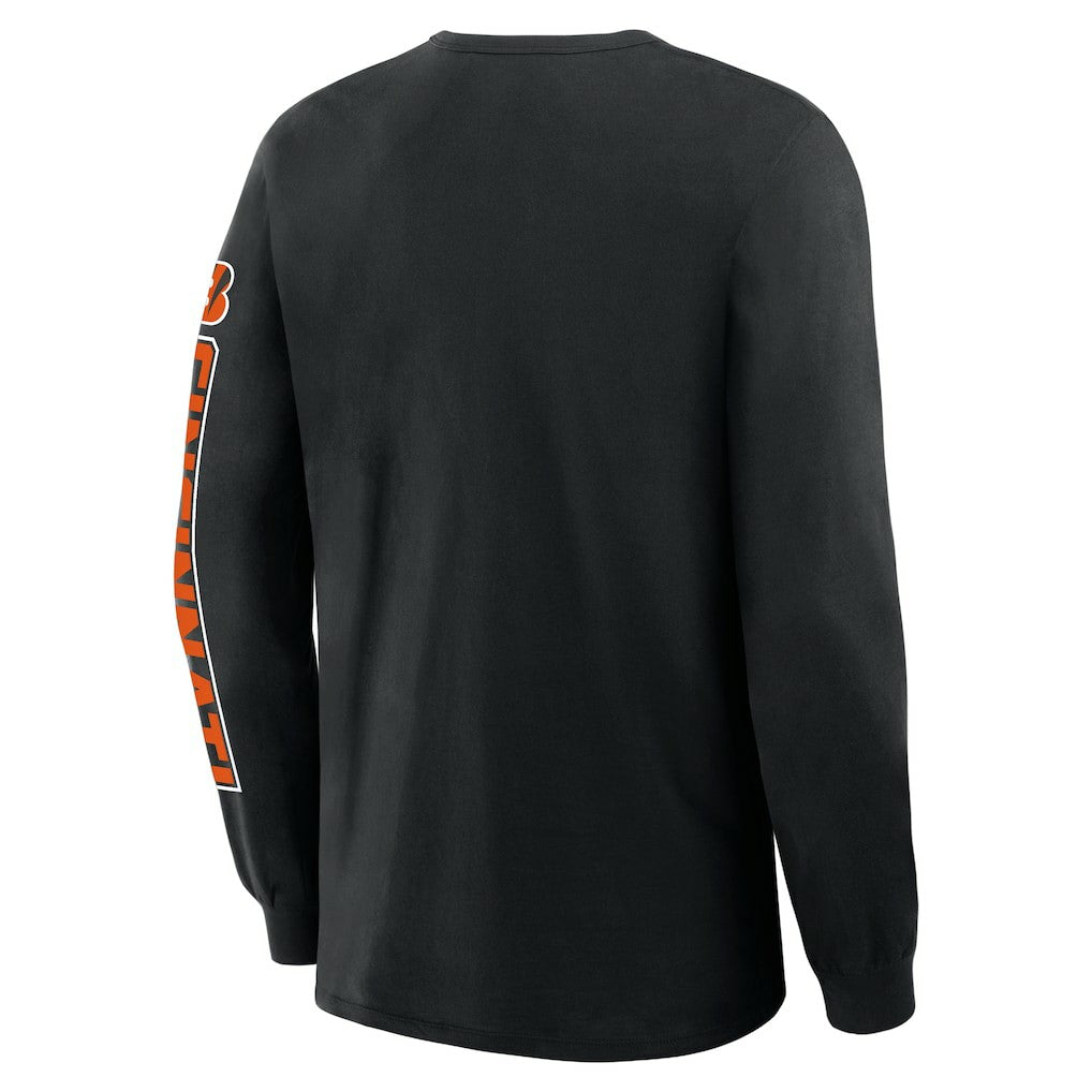 Cincinnati Bengals Hometown Sweep Legacy Long Sleeve T-Shirt Black