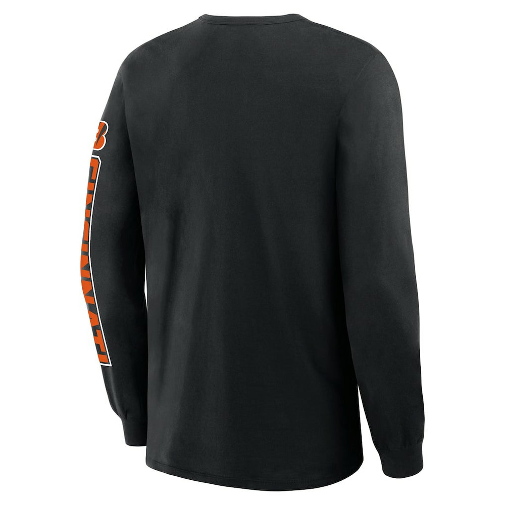 Cincinnati Bengals Hometown Sweep Legacy Long Sleeve T-Shirt Black