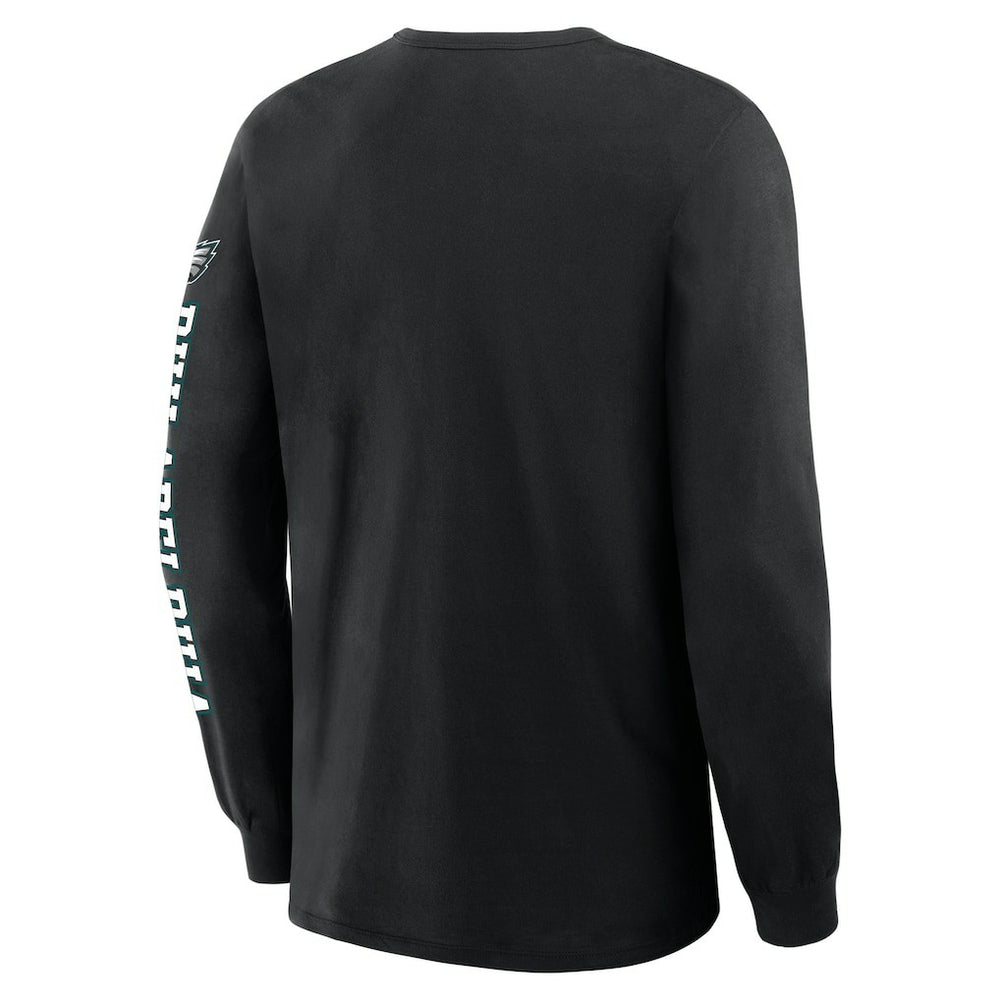 Philadelphia Eagles Hometown Sweep Legacy Long Sleeve T-Shirt Black