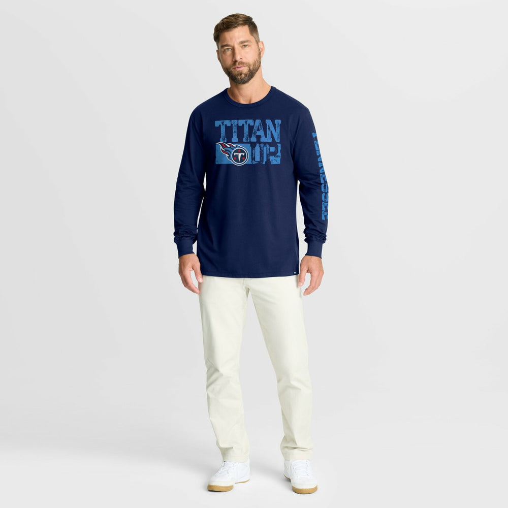 Tennessee Titans Hometown Sweep Legacy Long Sleeve T-Shirt Navy