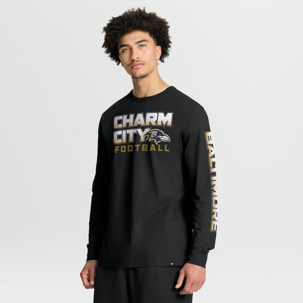 Baltimore Ravens Hometown Sweep Legacy Long Sleeve T-Shirt Black