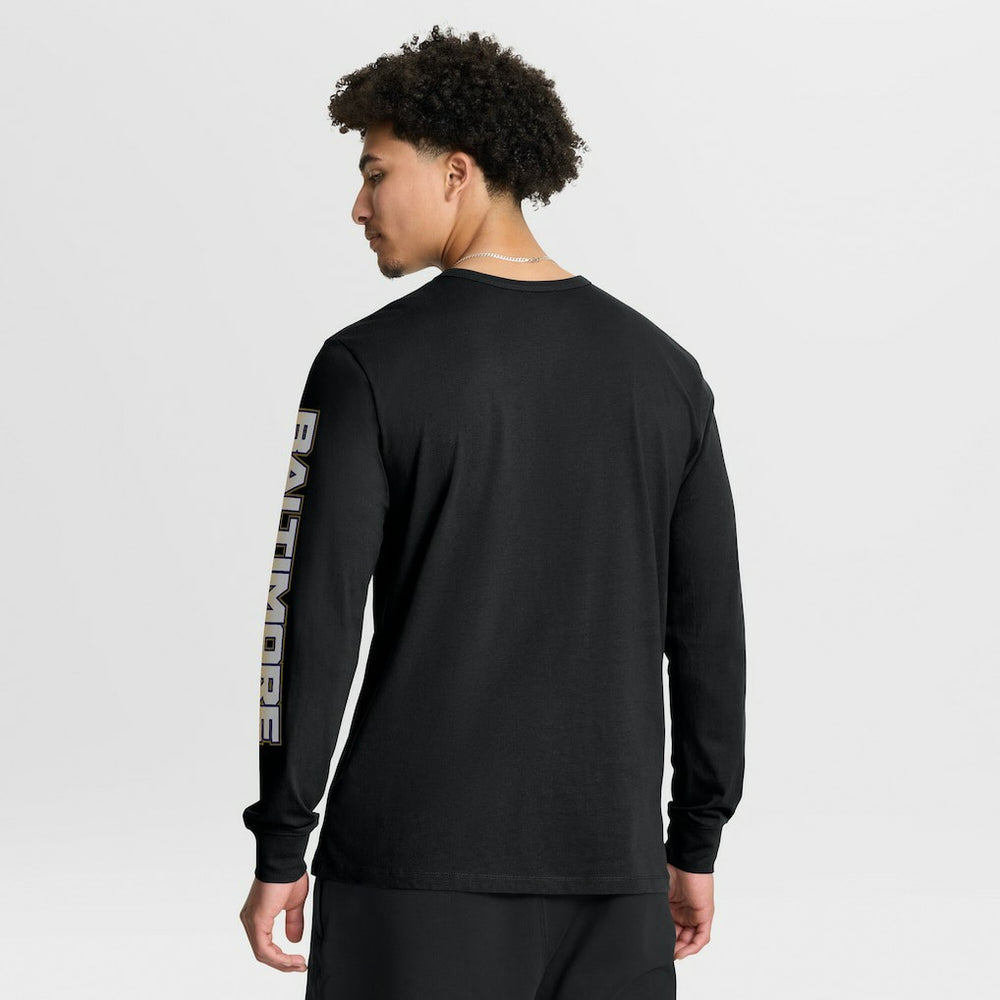 Baltimore Ravens Hometown Sweep Legacy Long Sleeve T-Shirt Black