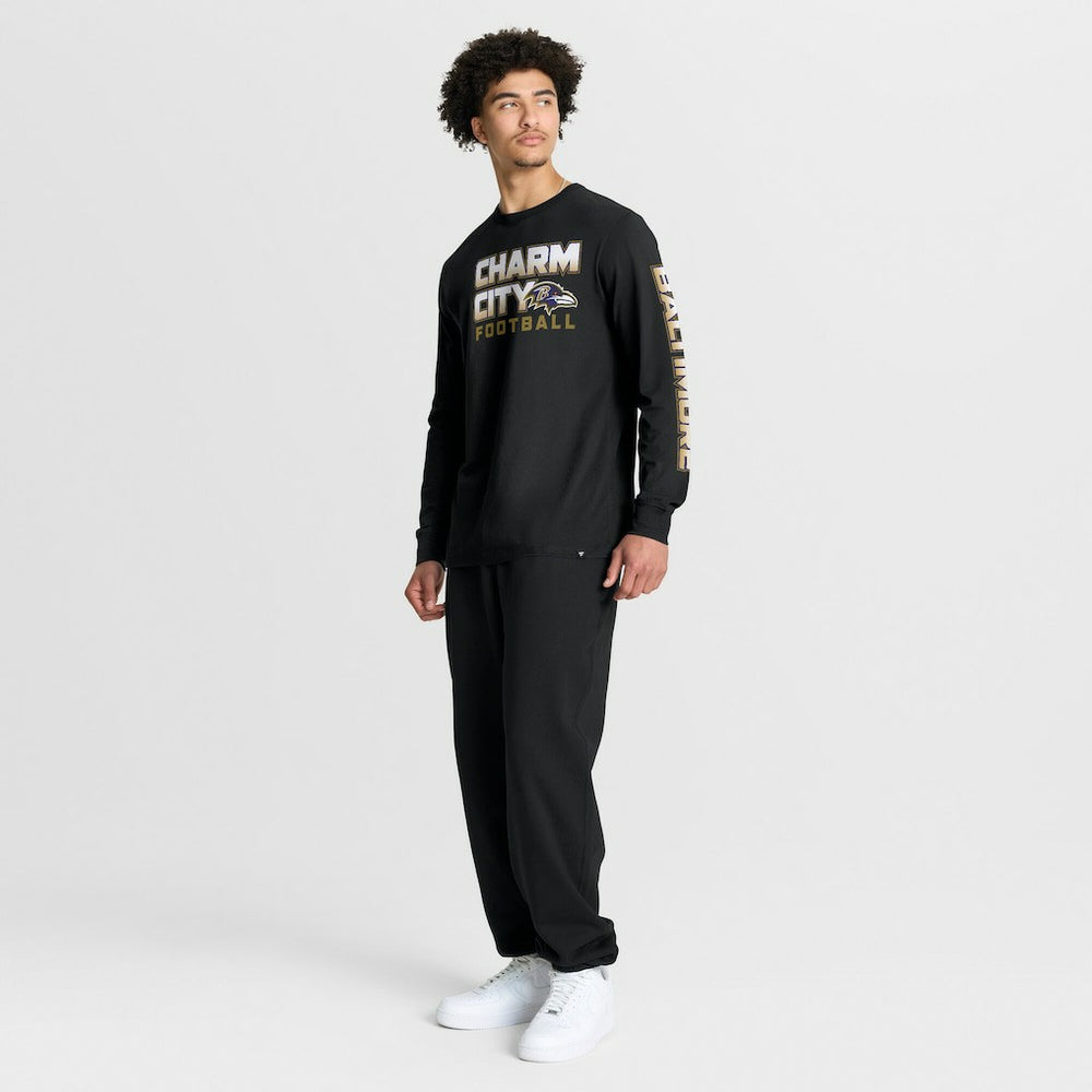 Baltimore Ravens Hometown Sweep Legacy Long Sleeve T-Shirt Black