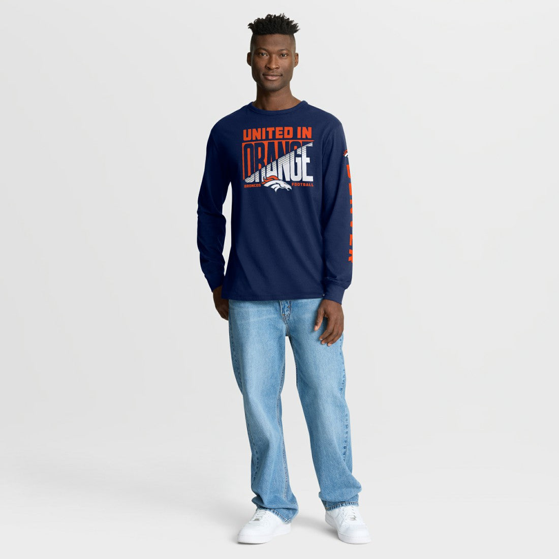 Denver Broncos Hometown Sweep Legacy Long Sleeve T-Shirt Navy