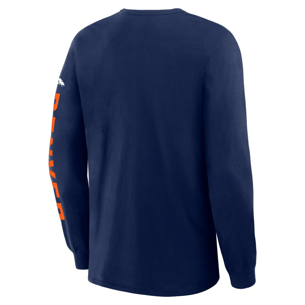 Denver Broncos Hometown Sweep Legacy Long Sleeve T-Shirt Navy
