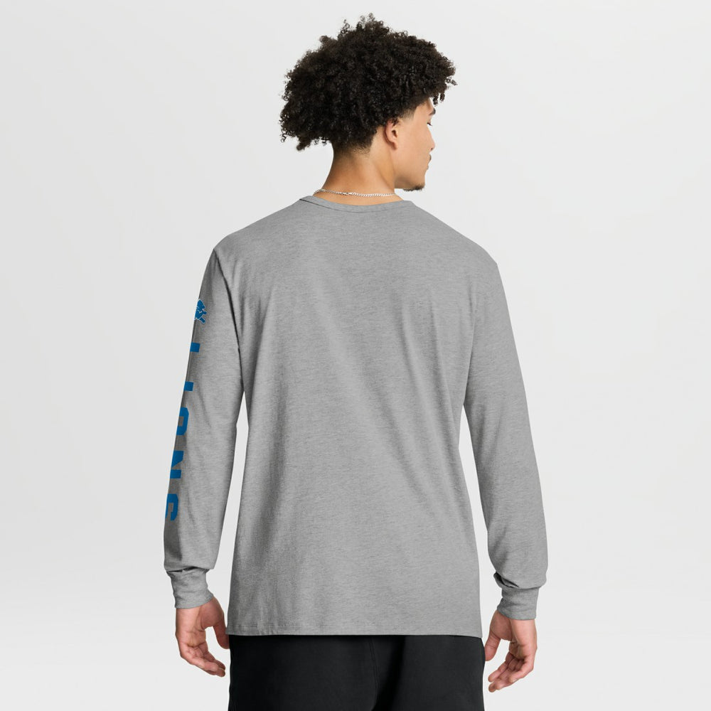 Detroit Lions Hometown Sweep Legacy Long Sleeve T-Shirt Heather Gray