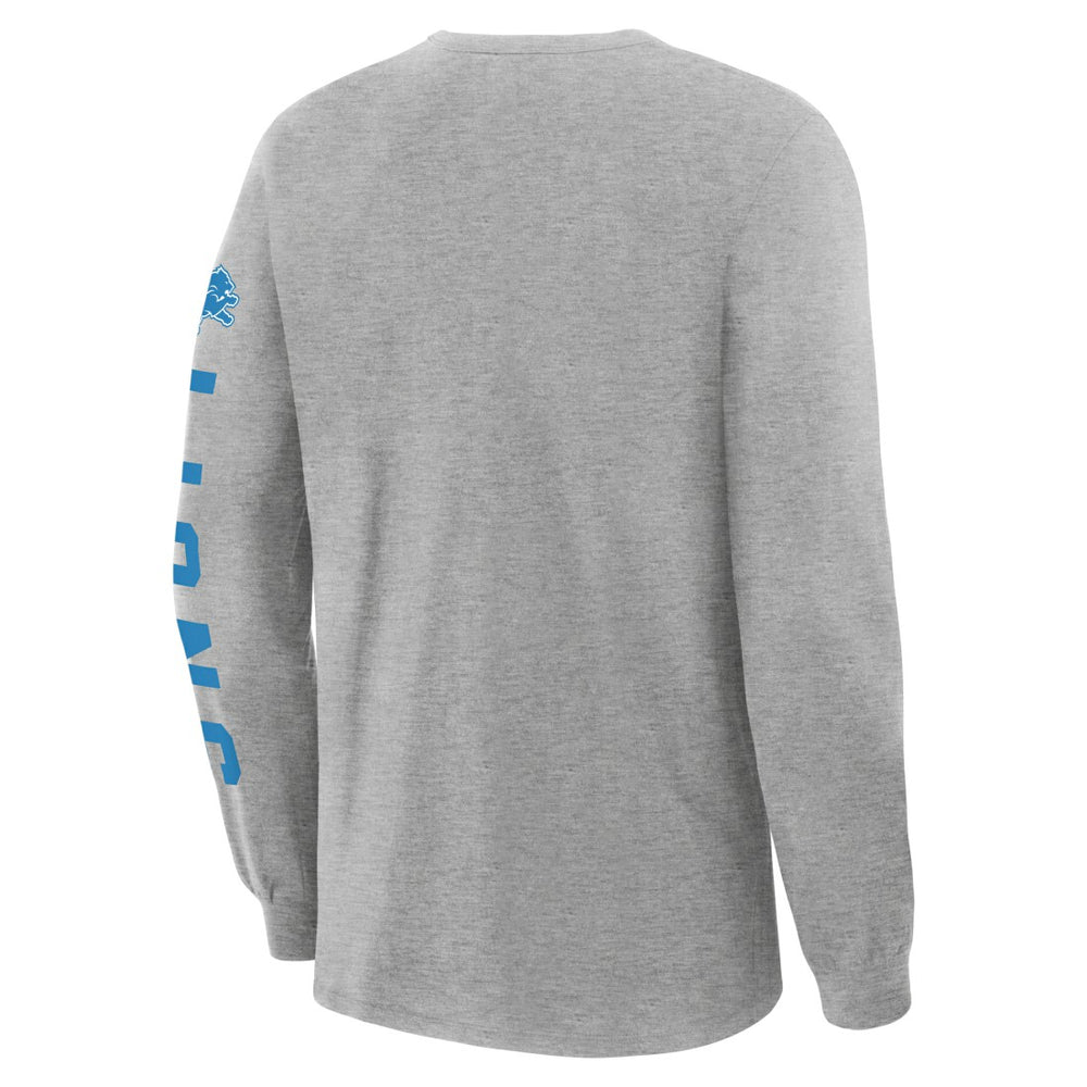Detroit Lions Hometown Sweep Legacy Long Sleeve T-Shirt Heather Gray