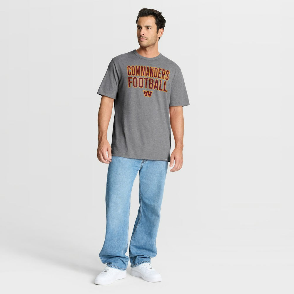 Washington Commanders First Down Tribute Tri-Blend T-Shirt Heather Gray