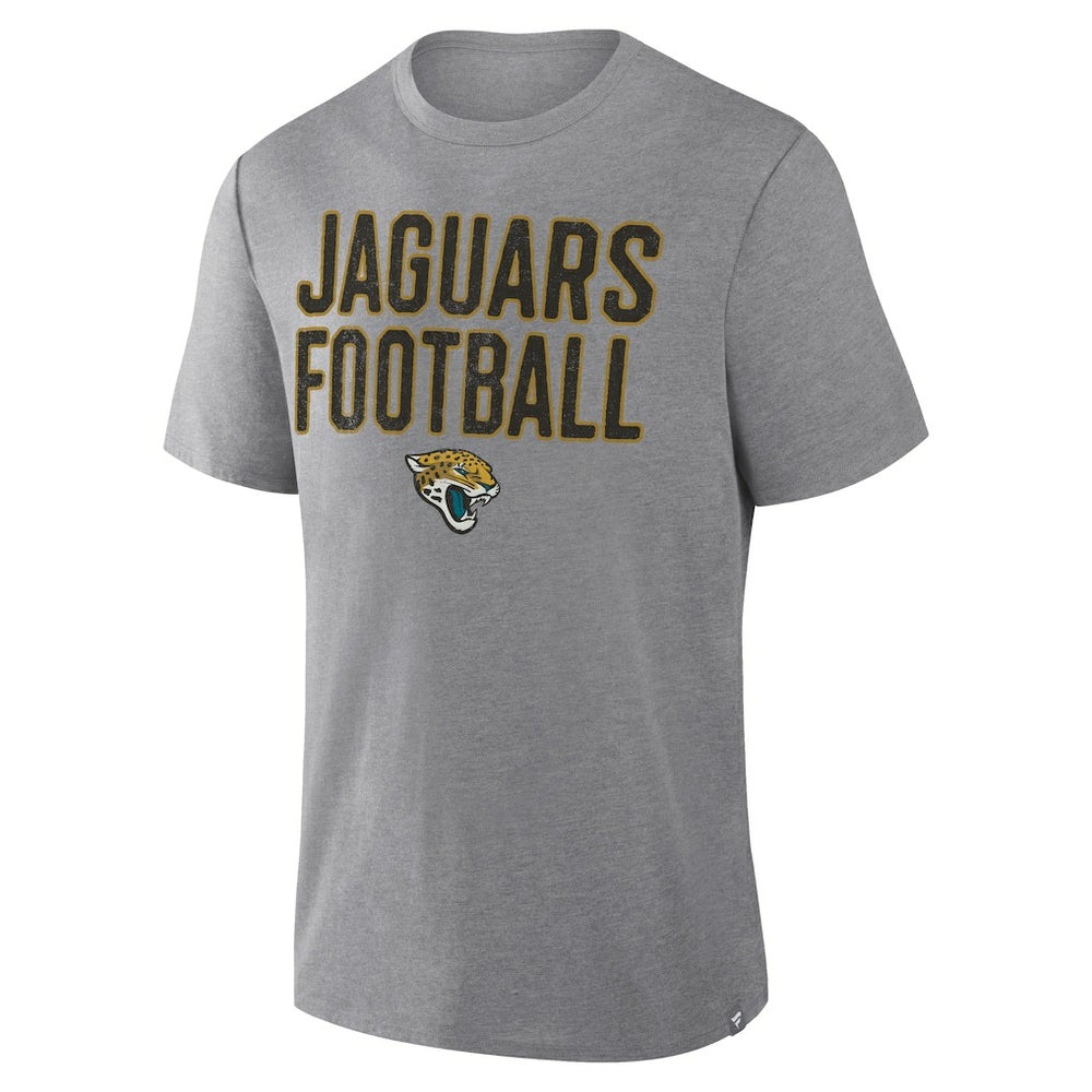 Jacksonville Jaguars First Down Tribute Tri-Blend T-Shirt Heather Gray