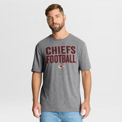 Kansas City Chiefs First Down Tribute Tri-Blend T-Shirt Heather Gray