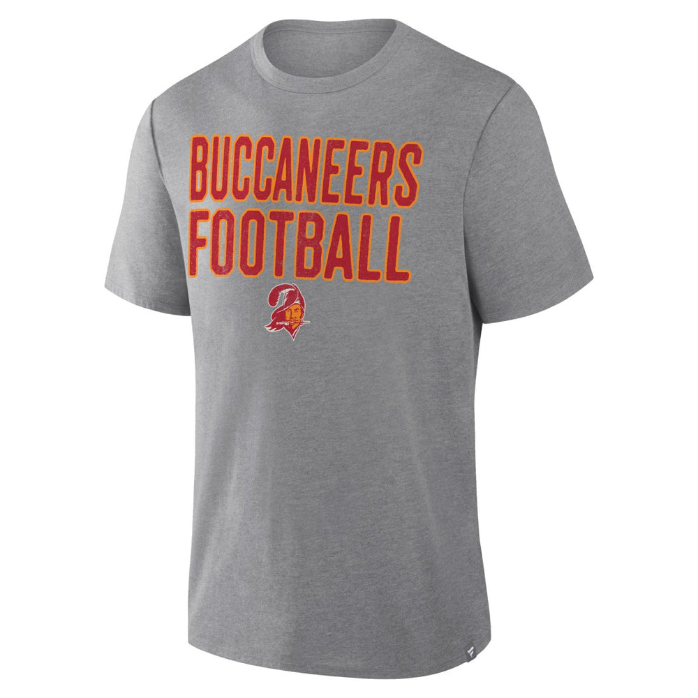 Tampa Bay Buccaneers First Down Tribute Tri-Blend T-Shirt Heather Gray