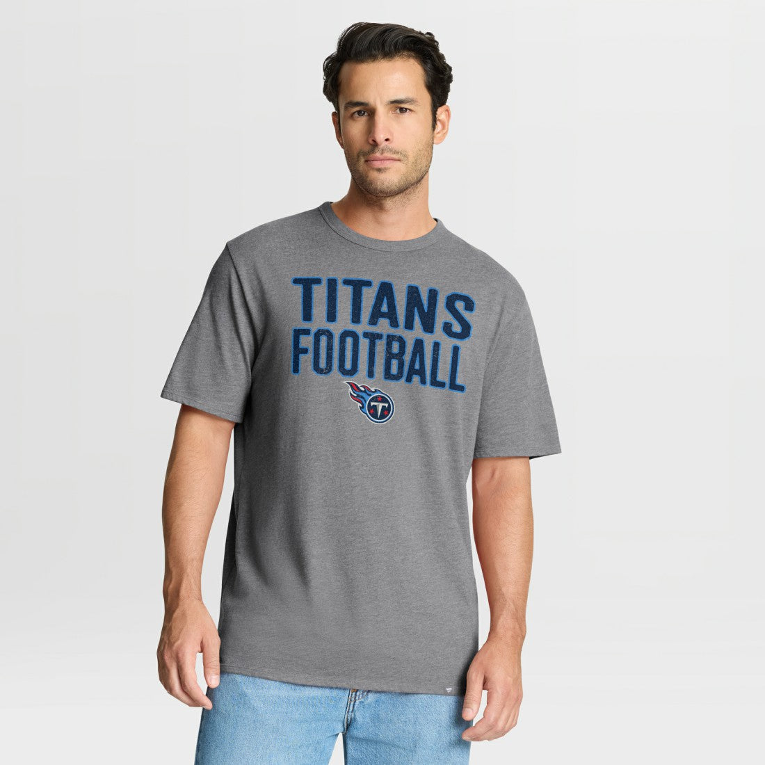 Tennessee Titans First Down Tribute Tri-Blend T-Shirt Heather Gray