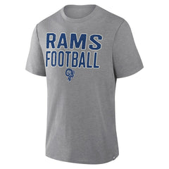 Los Angeles Rams First Down Tribute Tri-Blend T-Shirt Heather Gray