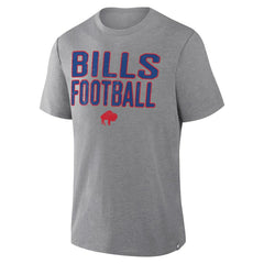 Buffalo Bills First Down Tribute Tri-Blend T-Shirt Heather Gray