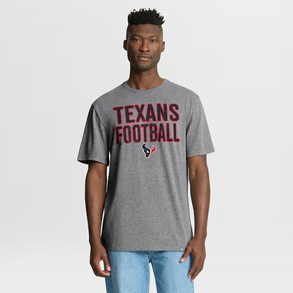 Houston Texans First Down Tribute Tri-Blend T-Shirt Heather Gray