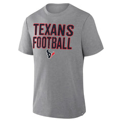 Houston Texans First Down Tribute Tri-Blend T-Shirt Heather Gray