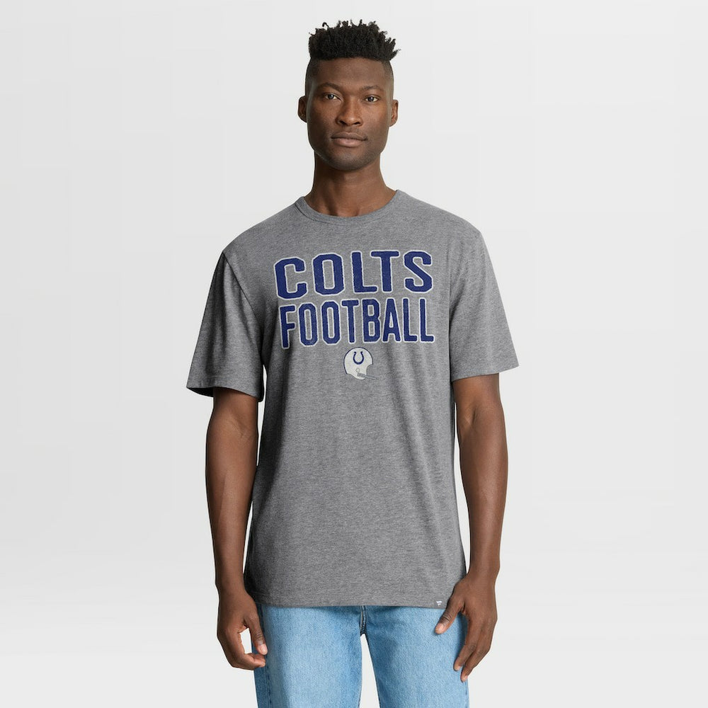 Indianapolis Colts First Down Tribute Tri-Blend T-Shirt Heather Gray